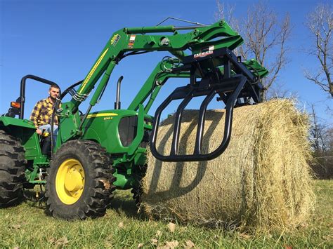 round bale grabber for tractor